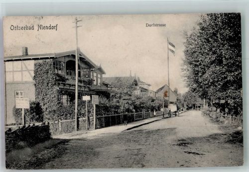 23669 W2408 Niendorf , Ostsee 1907 - Dorfstrasse