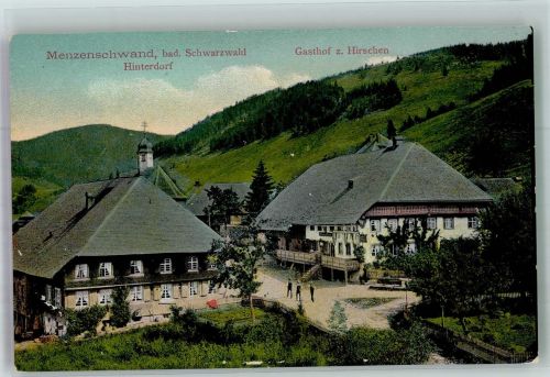 79837 W7821 Menzenschwand - Hinterdorf Gasthaus zum Hirschen Schwarzwaldhäuser