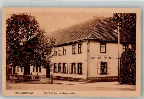 99192 O5103 Neudietendorf Foto AK Gasthaus zur Brüdergemeinde