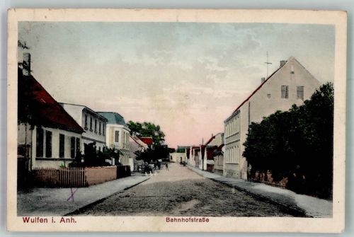 06369 O4371 Wulfen b Köthen, Anh 1914 - Bahnhofstrasse Villen