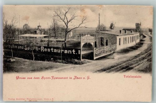 06385 O4372 Aken Foto AK Sport-Gasthaus