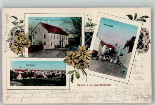 99084 O5101 Waltersleben 1912 - Gasthaus Müller Dorfstrasse