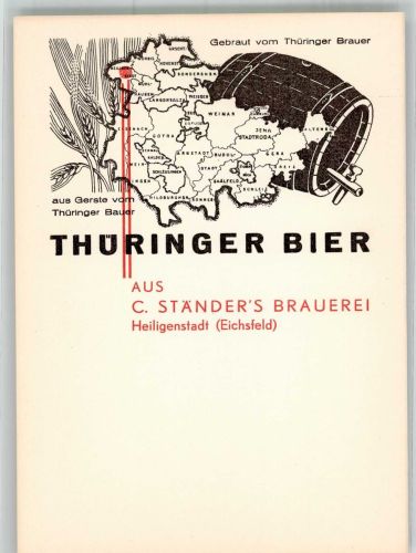 O5630 Heilbad Heiligenstadt Thüringer Bier Ständers Brauerei Brauerei