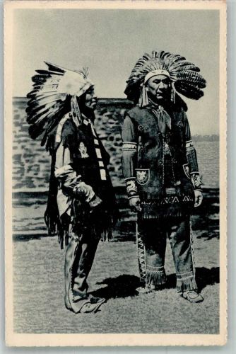 Amerika Deux chaefs Iroquois Indianer