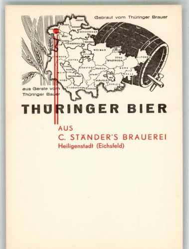 O5630 Heilbad Heiligenstadt Thüringer Bier Ständers Brauerei Brauerei