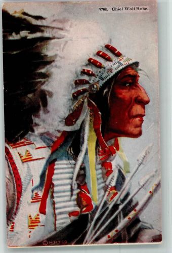 Chief Wolf Robe Indianer 1920