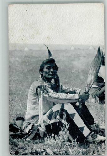 Home Boy Belknap Res. Mont. Indianer 1910