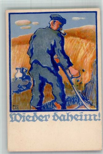 Kriegsgefangenen Heimkehr Karte Nr. 5 von Dominicus-Paderborn Spende Kriegsgefangener 1915 Künstlerkarte