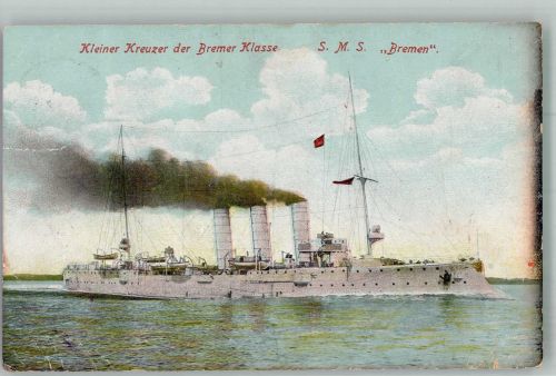Kleiner Kreuzer dedr Bremer Klasse SMS Bremen Marine WK I 1908