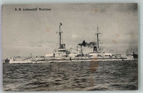 Linienschiff Westfalen Verlag Gebr. Lempe Nr. 86 Rö Marine WK I
