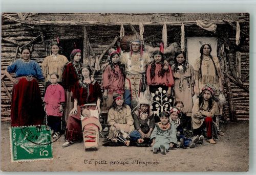 Gruppe Irokesen Indianer 1910