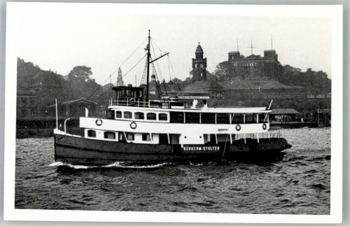 W2000 Hamburg Hafenrundfahrt Bürgermeister Stolten Archiv Foto Elbeschiff KEINE AK