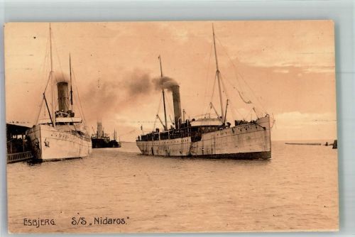 Esberg Esbjerg SS Nidaros Schifffahrt 1910