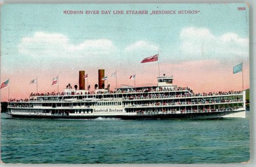 Albany Hudson River Day Line Steamer Hendrick Hudson Schifffahrt 1909