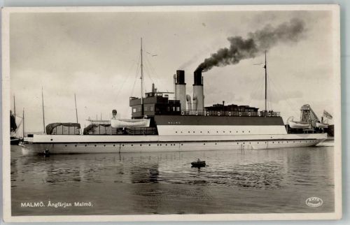 Malmö Ängfärjan Malmö Fähre 1951 Foto AK