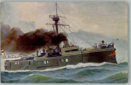 Nr. 158 Linienschiff Oldenburg v. 1884 Marine - Galerie Künstlerkarte