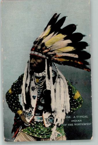 Chief Indian of the Northwest Indianer 1921 Gebrauchsspuren