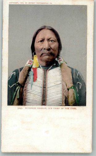 Buckskin Charlie , Sub Chief of the Utes Indianer 1901 Gebrauchsspuren