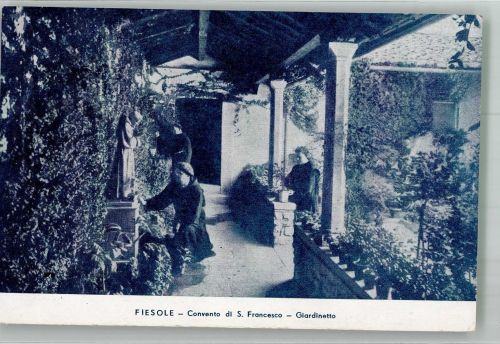 Fiesole Kloster des hl. Franziskus Kleiner Garten Mönch
