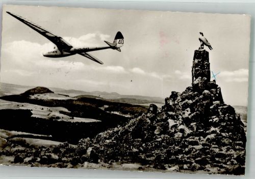 W6412 Wasserkuppe , Kr Fulda Fliegerdenkmal Segelflug