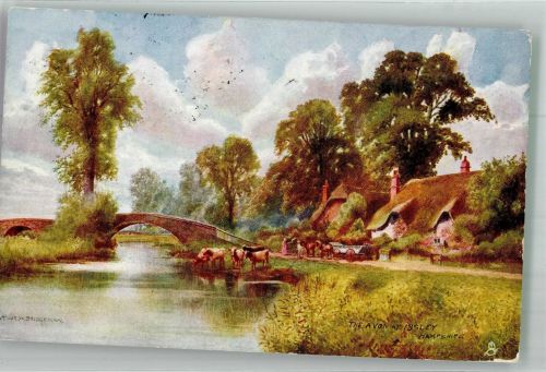 sign. Bridgeman Arthur Oilette Hampshiere Series II. Postkard 7114 Tucks 1905 Künstlerkarte