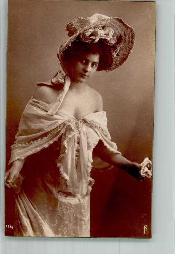 Erotik Hutmode IS 223/5 Frau 1907