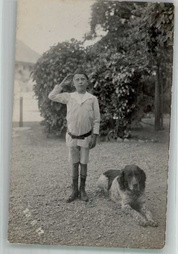 Großer Münsterländer Kinder in Uniform 1917