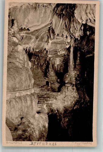 W8551 Wiesenttal , Fränk Schweiz Flutmarke Binghöhle Streitberg Tropfsteinhöhle