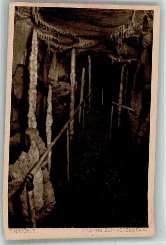 W8551 Wiesenttal , Fränk Schweiz Eingang zum Kerzensaal Binghöhle Streitberg Tropfsteinhöhle