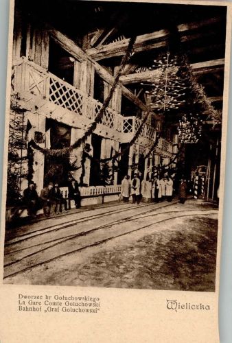 Groß Salze Wieliczka Bahnhof Graf Goluchowski Salzbergwerk