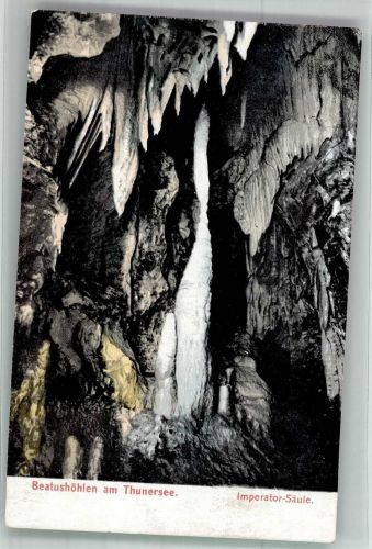 Sundlauenen Beatushöhlen am Thunersee Imperator Säule Tropfsteinhöhle