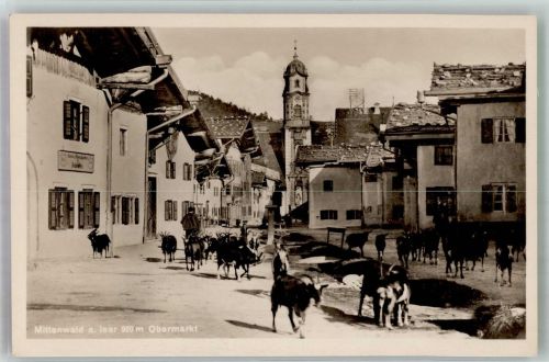 W8102 Mittenwald Obermarkt Ziege