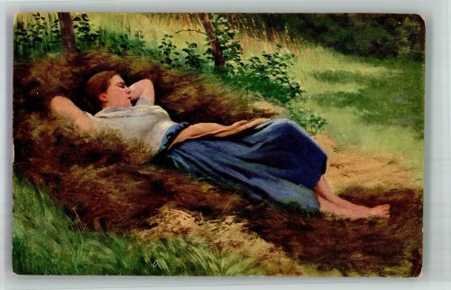 sign. Hering Adolf Siesta A.R. u. C.i.B. No. 59 Frau Künstlerkarte 1916 Künstlerkarte
