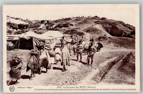 Rifkrieg 1921-26 Unterdrückte Familien suchen Schutz Flüchtling