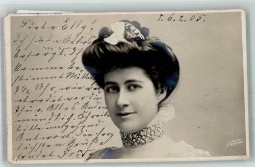 Foto Johnston u. Hoffmann Haarmode Frau 1905