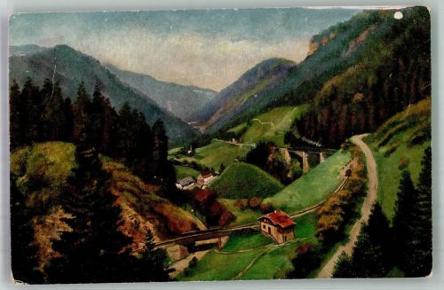 Höllental b.d. Ravennaschlucht Edm. v. König Blatt 12 Nr. 185 Hoffmann, H. Künstlerkarte