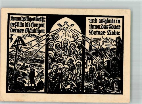 sign. Paul Heinrich Religion Künstlerkarte