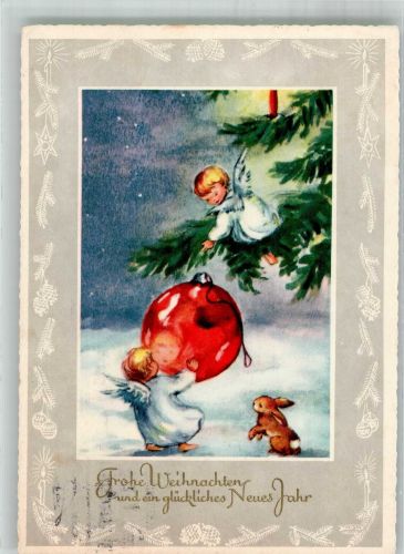 Und Neujahr Engel Hase Weihnachten