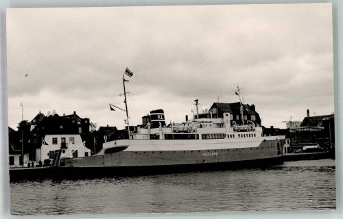 Dänisches Fährschiff Isefjord Fähre Privatfoto AK