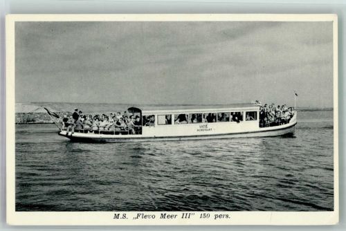 Harderwijk Fahrgastschiff MS Flevo-Meer III Seebäderschiff Foto AK