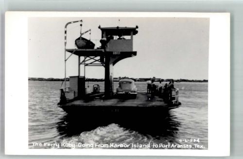 Fährschiff Ruby von Harbor Island zu Port Aransas USA Fähre Privatfoto AK