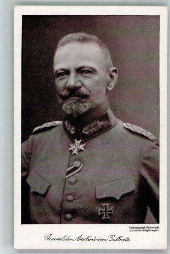 General der Artillerie Max von Gallwitz in Uniform Eisernes Kreuz WK I Fotograf Kühlewindt General