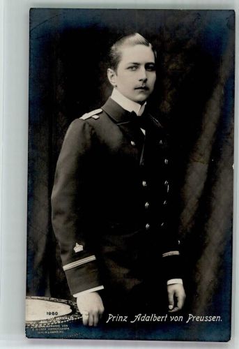 Prinz Adalbert von Preussen in Marineuniform Fotograf Bieber Verlag Gustav Liersch & Co. 1960 Adel Preußen 1917