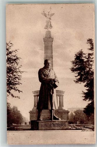 W1000 Tiergarten Skulptur Der Eiserne Hindenburg von Georg Marschall vor der Siegessäule Hindenburg 1915