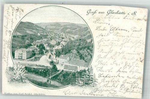 01768 O8245 Glashütte , Sachs 1901 Gebrauchsspuren beschnitten