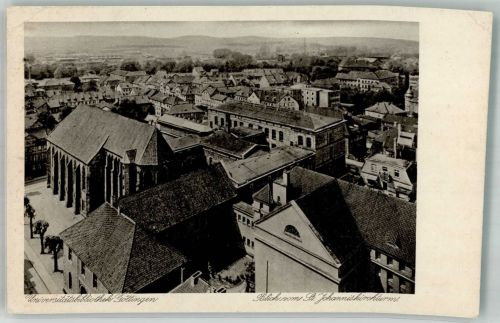 37073 W3400 Göttingen , Niedersachs Gebrauchsspuren Blick vom St. Johanniskirchturm Universitätsbibliothek
