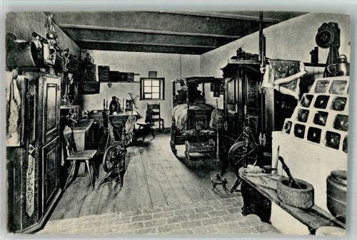 02826 O8900 Görlitz , Neiße Gebrauchsspuren WK II Kaiser Friedrich Museum Oberlausitzer Bauernstube Spinnrad