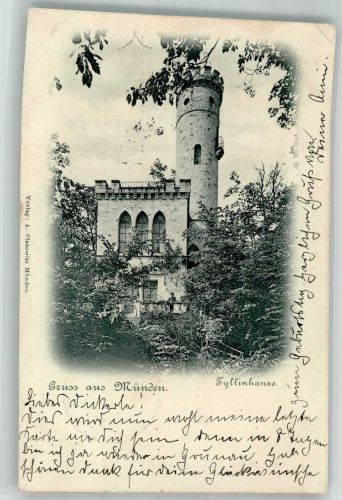 34346 W3510 Hann. Münden 1899 Gebrauchsspuren Tillyschanze