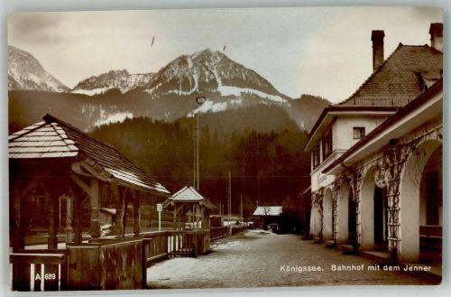 83471 W8240 Königssee b Berchtesgaden Gebrauchsspuren Bahnhof Jenner