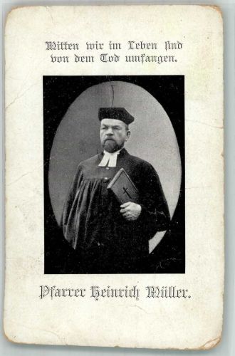 69115 W6900 Wieblingen Gebrauchsspuren Pfarrer Heinrich Müller Religion Bibel